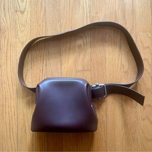 OSOI Brown Leather Crossbody Bag